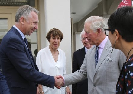 Charlie meets Prince Charles